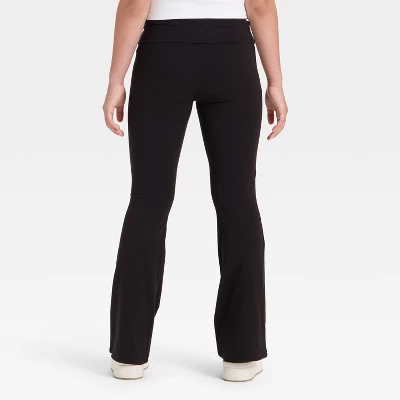 Girls' Foldover Waist Flare Leggings - Art Class™ 1 Girls' Foldover Waist Flare Leggings - Art Class™
