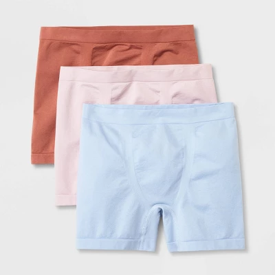 Kids' 3pk Seamless Boxer Shorts - Art Class™ Blue/Pink/Blush Pink 3 Kids' 3pk Seamless Boxer Shorts - Art Class™ Blue/Pink/Blush Pink - Image 3