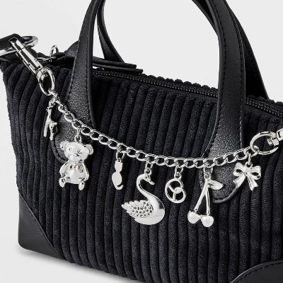 Girls' Charms And Link Chain Bag Charm - Art Class™ Sliver 2 Girls' Charms And Link Chain Bag Charm - Art Class™ Sliver - Image 2