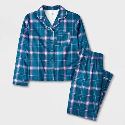 Girls' 2pc Flannel Long Sleeve Coat Pajama Set - Art Class™ 3 Girls' 2pc Flannel Long Sleeve Coat Pajama Set - Art Class™ - Image 3