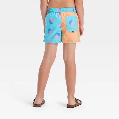 Boys' Wave Colorblock Swim Shorts - Art Class™ Blue 2 Boys' Wave Colorblock Swim Shorts - Art Class™ Blue - Image 2