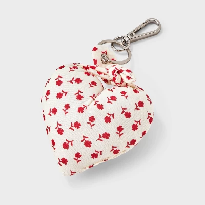 Girls' Heart Shaped Bag Charm - Art Class™ Red 1 Girls' Heart Shaped Bag Charm - Art Class™ Red