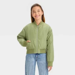 Girls' Cropped Bomber Jacket - Art Class™ 5 Girls' Cropped Bomber Jacket - Art Class™ -Daily Kid Wear Shop GUEST fe68855b d5e4 4f9d b550 bf3b23cf6e04
