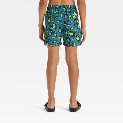 Boys' Cheetah Printed Trunks - Art Class™ Navy Blue 1 Boys' Cheetah Printed Trunks - Art Class™ Navy Blue